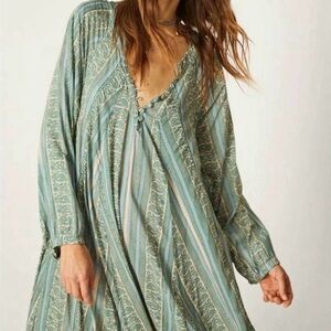 Natalie Martin Fiore Maxi Dress in Pool Stripe Paisley